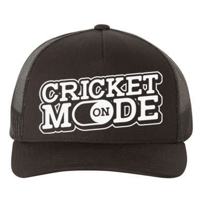 Cricket Mode On Cricket Player Cricketer Yupoong Adult 5-Panel Trucker Hat