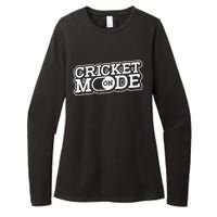 Cricket Mode On Cricket Player Cricketer Womens CVC Long Sleeve Shirt