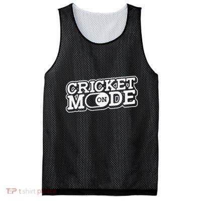Cricket Mode On Cricket Player Cricketer Mesh Reversible Basketball Jersey Tank