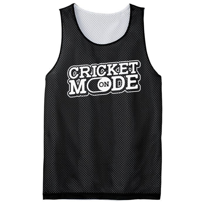 Cricket Mode On Cricket Player Cricketer Mesh Reversible Basketball Jersey Tank