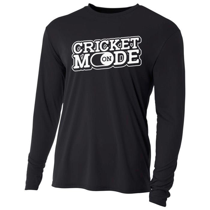 Cricket Mode On Cricket Player Cricketer Cooling Performance Long Sleeve Crew