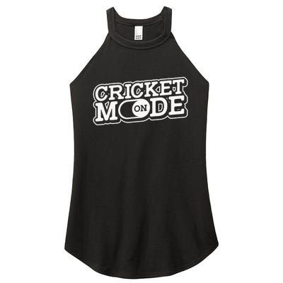 Cricket Mode On Cricket Player Cricketer Women's Perfect Tri Rocker Tank