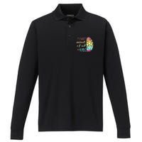 Celebrate Minds Of All Kinds Neurodiversity Autism Awareness Performance Long Sleeve Polo