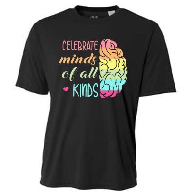 Celebrate Minds Of All Kinds Neurodiversity Autism Awareness Cooling Performance Crew T-Shirt