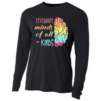 Celebrate Minds Of All Kinds Neurodiversity Autism Awareness Cooling Performance Long Sleeve Crew