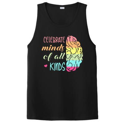 Celebrate Minds Of All Kinds Neurodiversity Autism Awareness PosiCharge Competitor Tank