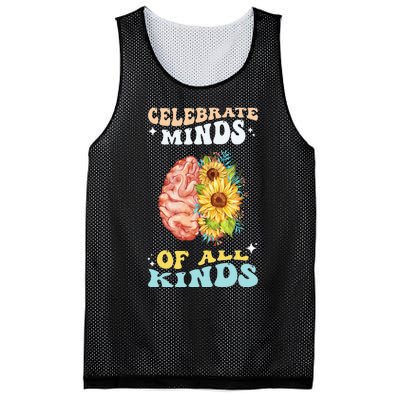 Celebrate Minds of All Kinds Neurodiversity Autism Mesh Reversible Basketball Jersey Tank