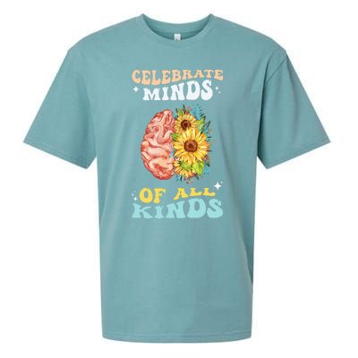 Celebrate Minds of All Kinds Neurodiversity Autism Sueded Cloud Jersey T-Shirt