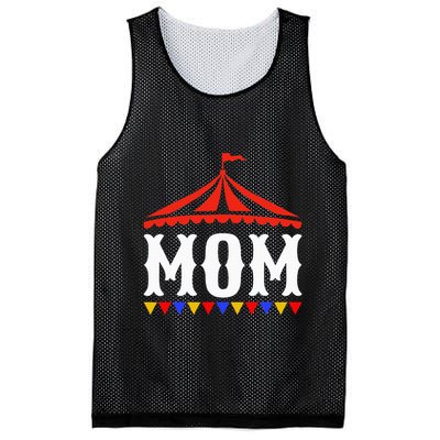 Circus Mom Of The Birthday Boy & Girl Carnival Mesh Reversible Basketball Jersey Tank