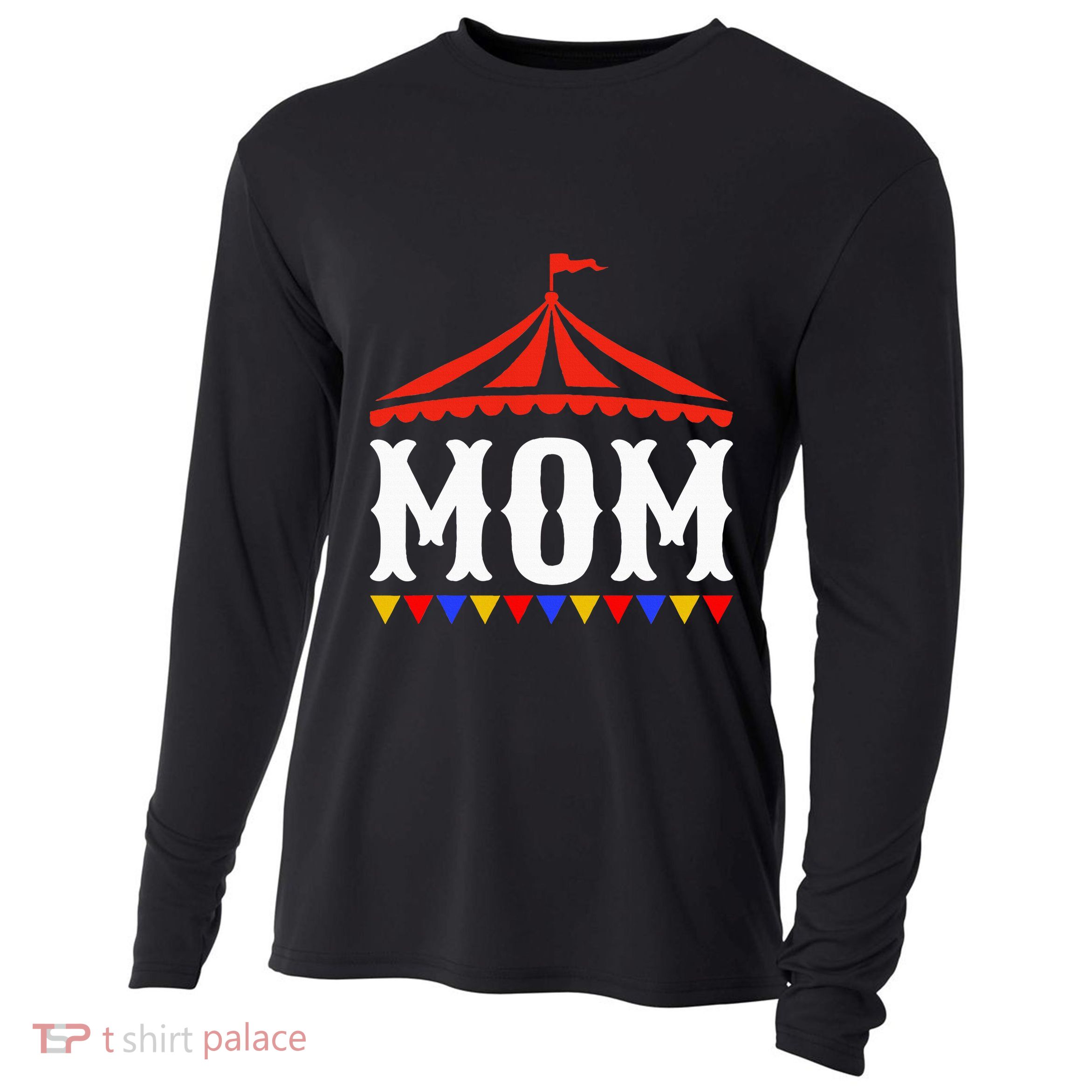 Circus Mom Of The Birthday Boy & Girl Carnival Cooling Performance Long Sleeve Crew