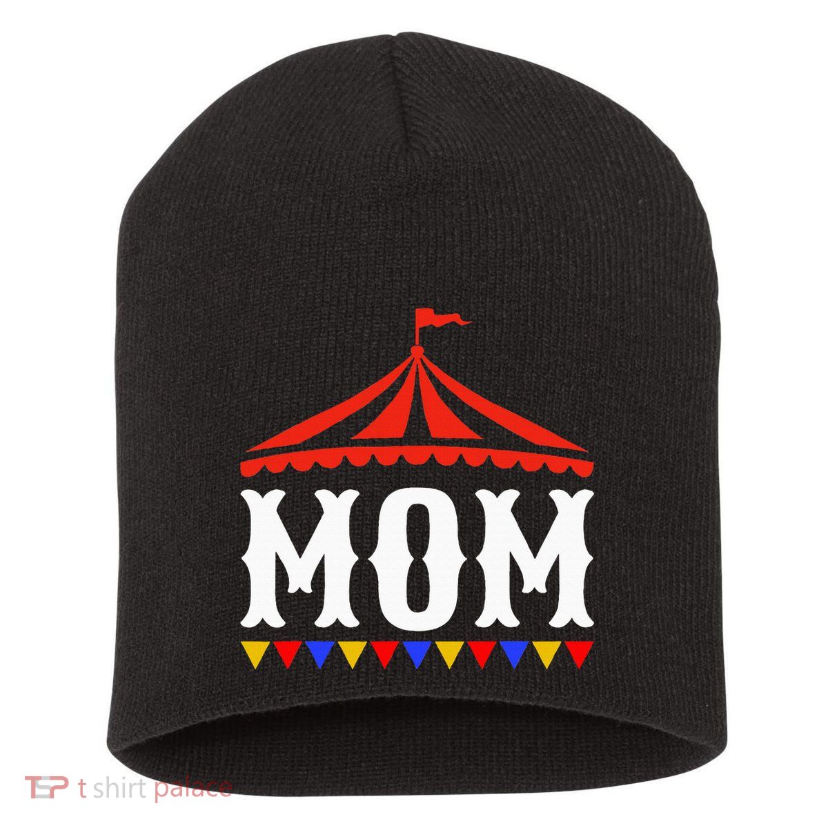 Circus Mom Of The Birthday Boy & Girl Carnival Short Acrylic Beanie