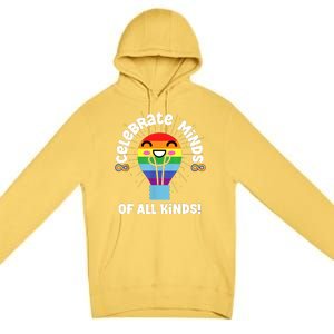 Celebrate Minds Of All Kinds Red Instead Autism Premium Pullover Hoodie