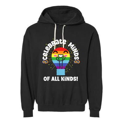 Celebrate Minds Of All Kinds Red Instead Autism Garment-Dyed Fleece Hoodie
