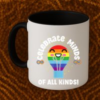 Celebrate Minds Of All Kinds Red Instead Autism Mug