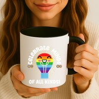 Celebrate Minds Of All Kinds Red Instead Autism Mug