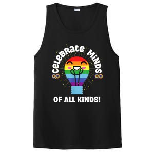 Celebrate Minds Of All Kinds Red Instead Autism PosiCharge Competitor Tank