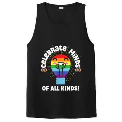 Celebrate Minds Of All Kinds Red Instead Autism PosiCharge Competitor Tank