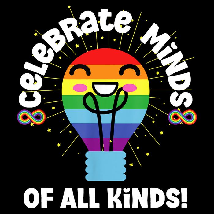 Celebrate Minds Of All Kinds Red Instead Autism Cropped Pullover Crew