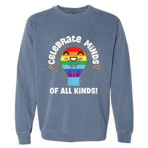 Celebrate Minds Of All Kinds Red Instead Autism Garment-Dyed Sweatshirt