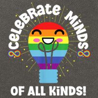 Celebrate Minds Of All Kinds Red Instead Autism Cotton Canvas Backpack