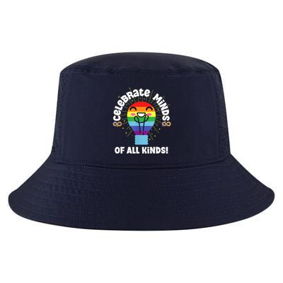 Celebrate Minds Of All Kinds Red Instead Autism Cool Comfort Performance Bucket Hat