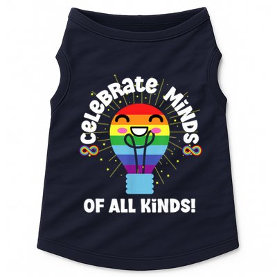 Celebrate Minds Of All Kinds Red Instead Autism Doggie Tank