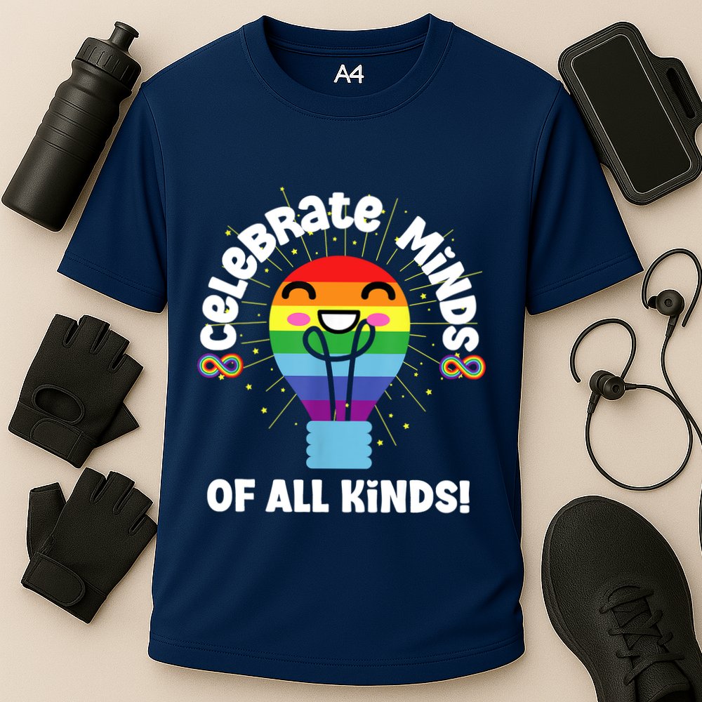 Celebrate Minds Of All Kinds Red Instead Autism Performance Shirt