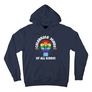 Celebrate Minds Of All Kinds Red Instead Autism Hoodie