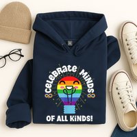 Celebrate Minds Of All Kinds Red Instead Autism Hoodie