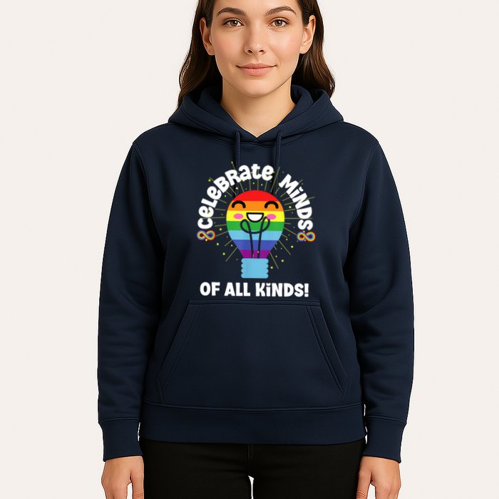 Celebrate Minds Of All Kinds Red Instead Autism Hoodie