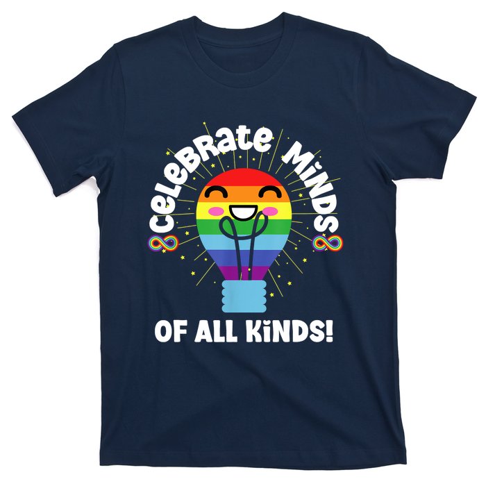 Celebrate Minds Of All Kinds Red Instead Autism T-Shirt