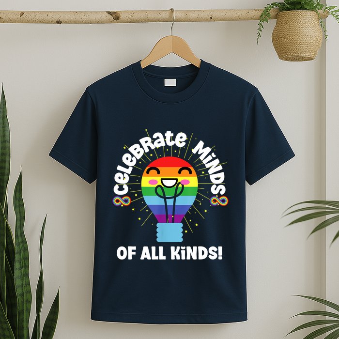 Celebrate Minds Of All Kinds Red Instead Autism T-Shirt