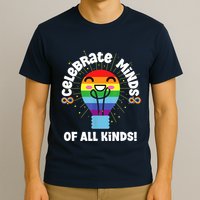 Celebrate Minds Of All Kinds Red Instead Autism T-Shirt
