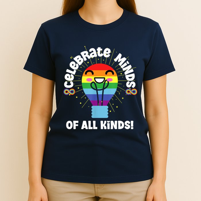 Celebrate Minds Of All Kinds Red Instead Autism T-Shirt