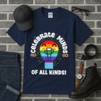 Celebrate Minds Of All Kinds Red Instead Autism Tall T-Shirt