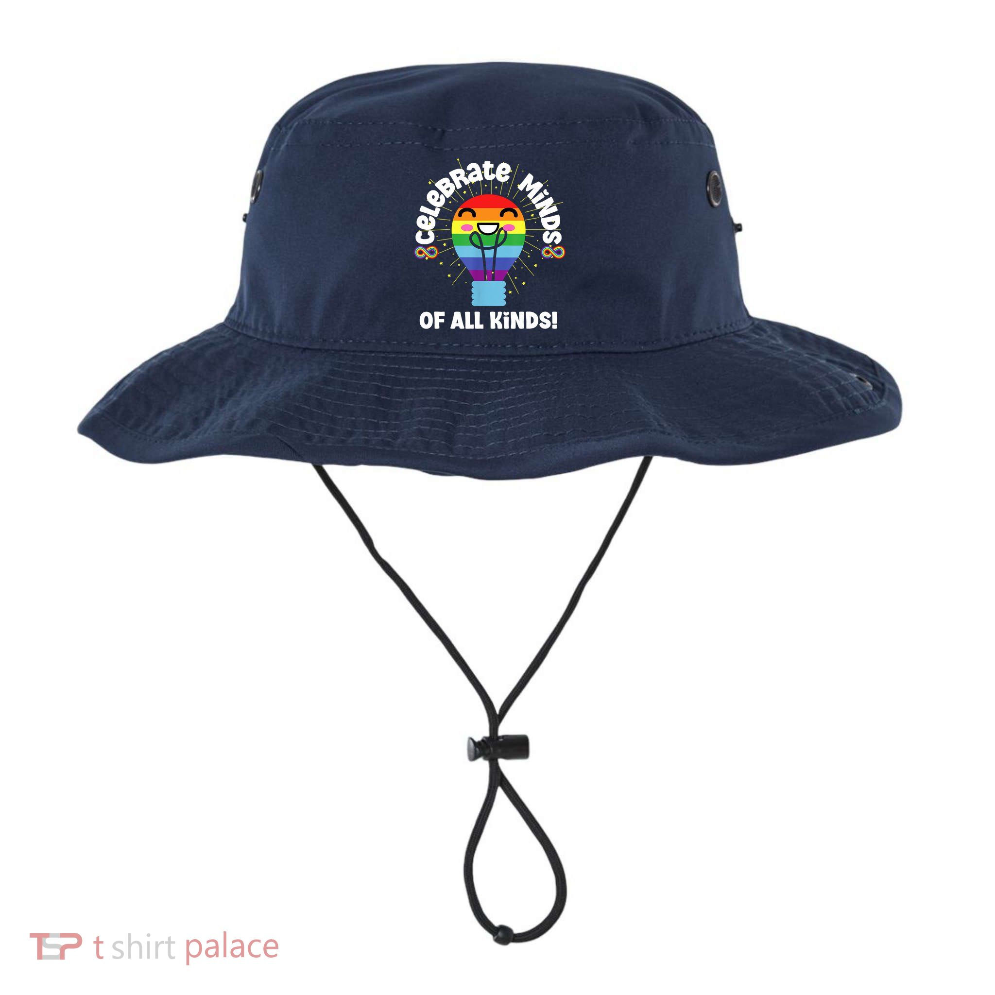 Celebrate Minds Of All Kinds Red Instead Autism Bucket Hat