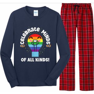 Celebrate Minds Of All Kinds Red Instead Autism Long Sleeve Pajama Set