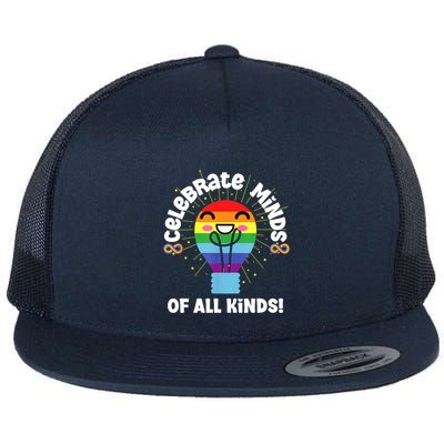 Celebrate Minds Of All Kinds Red Instead Autism Flatbill Hat
