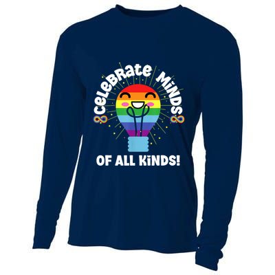 Celebrate Minds Of All Kinds Red Instead Autism Cooling Performance Long Sleeve Crew