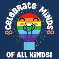 Celebrate Minds Of All Kinds Red Instead Autism Poster