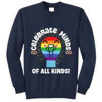 Celebrate Minds Of All Kinds Red Instead Autism Tall Sweatshirt