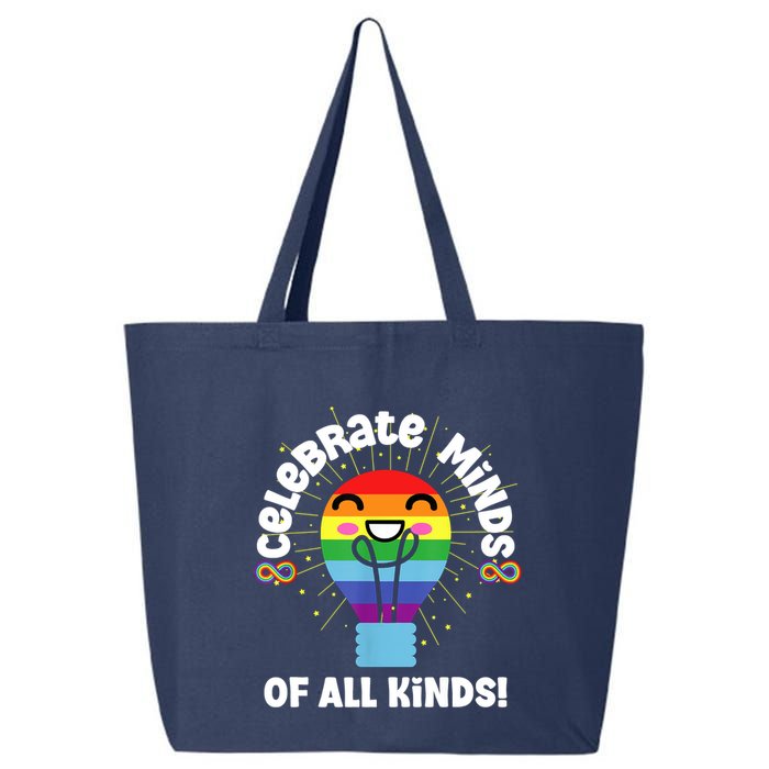 Celebrate Minds Of All Kinds Red Instead Autism 25L Jumbo Tote