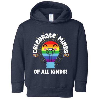 Celebrate Minds Of All Kinds Red Instead Autism Toddler Hoodie