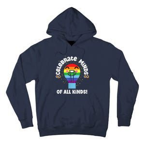 Celebrate Minds Of All Kinds Red Instead Autism Tall Hoodie