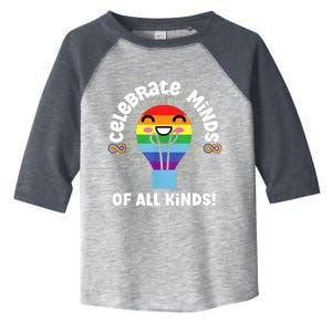 Celebrate Minds Of All Kinds Red Instead Autism Toddler Fine Jersey T-Shirt