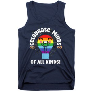 Celebrate Minds Of All Kinds Red Instead Autism Tank Top