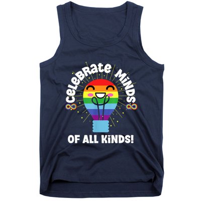 Celebrate Minds Of All Kinds Red Instead Autism Tank Top
