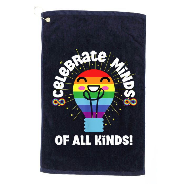 Celebrate Minds Of All Kinds Red Instead Autism Golf Towel