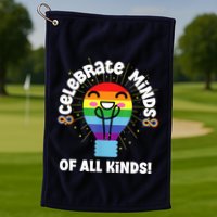 Celebrate Minds Of All Kinds Red Instead Autism Golf Towel