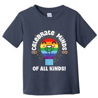 Celebrate Minds Of All Kinds Red Instead Autism Toddler T-Shirt